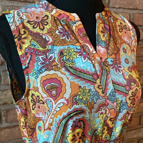 NY Collection Paisley Print Maxi Dress - Picture 5 of 14